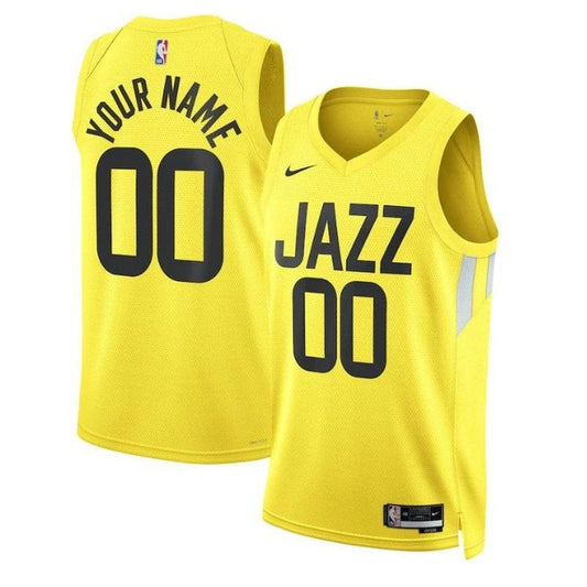 Camisa NBA Utah Jazz Unissex 2023 Dourada - Edição Ícone 