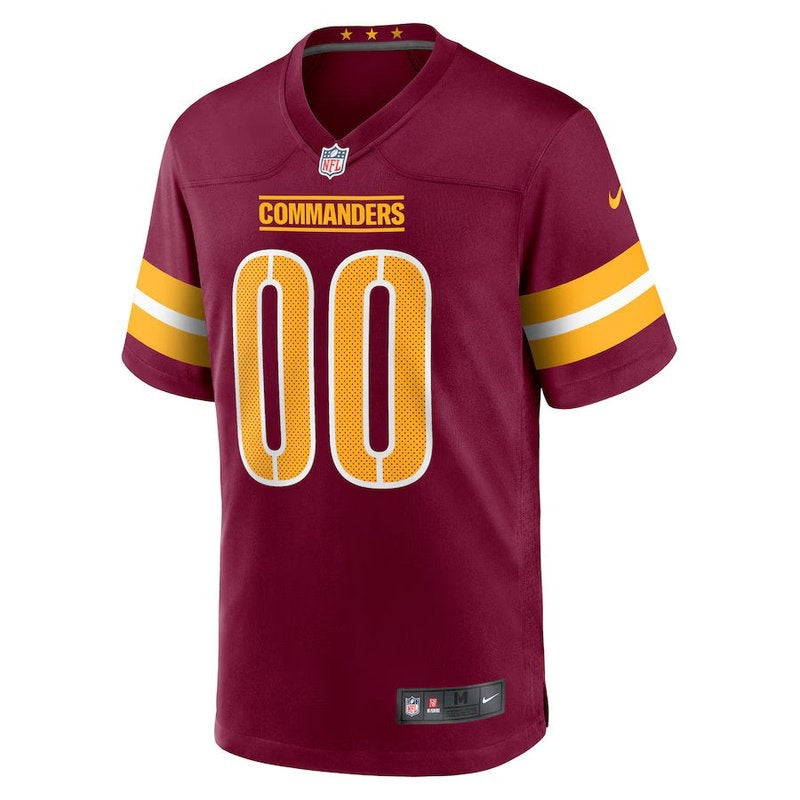 Camiseta personalizada de la NFL de los Washington Commanders en color burdeos