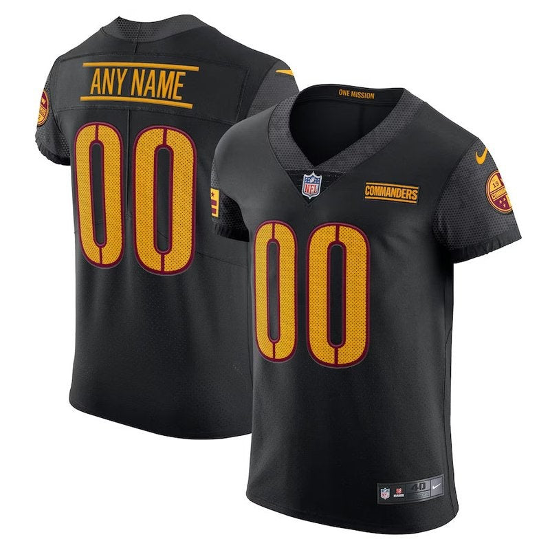 Camiseta personalizada alternativa de la NFL de los Washington Commanders - Negra