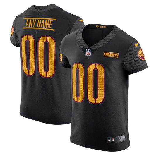 Camiseta personalizada alternativa de la NFL de los Washington Commanders - Negra