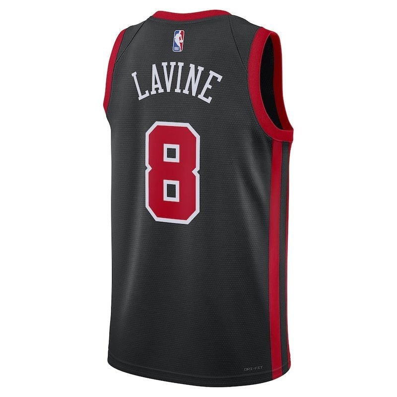 Camisa Zach LaVine Chicago Bulls NBA Unissex 23/24 - Preta - Edição City 